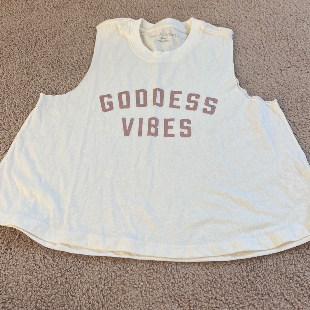 NWOT spiritual gangster graphic tank